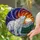 Majestic Polar Bear Stained Glass Art Cosmic Night Sky Setting Sun Mountains Landscape Stained Glass Suncatcher - 2