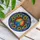 Rainbow Peace Sign Stained Glass, Tiffany Floral Mosaic, Iridescent Jewel Tone Art Stained Glass Suncatcher - 3