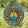 Rainbow Peace Sign Stained Glass, Tiffany Floral Mosaic, Iridescent Jewel Tone Art Stained Glass Suncatcher - 1