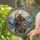 Viking Warrior Horned Helmet Axe Shield Owl Norse Knotwork Nordic Mountains Tiffany Art Stained Glass Suncatcher - 2