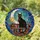 Black Cat Bookshelf Moon Star Stained Glass - Tiffany Night Sky Constellation Decor Stained Glass Suncatcher - 1