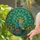 Majestic Peacock Fanned Tail Stained Glass Tiffany Style Translucent Jewel Tone Mosaic Stained Glass Suncatcher - 2