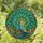 Majestic Peacock Fanned Tail Stained Glass Tiffany Style Translucent Jewel Tone Mosaic Stained Glass Suncatcher - 1