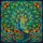 Majestic Peacock Fanned Tail Stained Glass Tiffany Style Translucent Jewel Tone Mosaic Stained Glass Suncatcher - 5