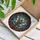 Mothman Red Eyes Rose Stained Glass Tiffany Style - Dark Cryptid Winged Creature Art Stained Glass Suncatcher - 3