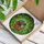 Woven Yarn Basket Stained Glass Leaves Mosaic - Tiffany Style Jewel Tone Green Red Purple Art Stained Glass Suncatcher - 3