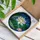White Lotus Flower & Peach Bud Stained Glass - Tiffany Style Water Mosaic Colorful Jewel Tones Stained Glass Suncatcher - 3