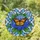 Monarch Butterfly Tiffany Style Stained Glass Hydrangea Blossom Mosaic Nature Lovers Gift Stained Glass Suncatcher - 1
