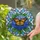 Monarch Butterfly Tiffany Style Stained Glass Hydrangea Blossom Mosaic Nature Lovers Gift Stained Glass Suncatcher - 2