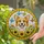 Welsh Corgi Sunflowers Butterflies - Tiffany Style Intricate Golden Mosaic Window Art Stained Glass Suncatcher - 2