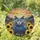 Intricate British Shorthair Cat Sunflowers Lavender Mountain Landscape Tiffany Style Stained Glass Suncatcher - 1