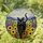 Black Cat Sunflowers Wildflowers Mountains Stained Glass Jewel Tones - Cat Lover Decor Stained Glass Suncatcher - 1