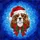 Cavalier King Charles Spaniel Santa Hat Stained Glass Mosaic Christmas Holiday Decor Stained Glass Suncatcher - 5