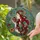 Highly Detailed Stained Glass Woman Pomegranates Red Hair Botanical Tiffany Jewel Tones Stained Glass Suncatcher - 2
