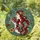 Highly Detailed Stained Glass Woman Pomegranates Red Hair Botanical Tiffany Jewel Tones Stained Glass Suncatcher - 1