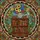 Wooden Bookshelf Antique Books, Vase, Vibrant Flowers, Green Foliage, Tiffany Stained Glass Mosaic Stained Glass Suncatcher - 5