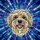 White Cream Dog Head Stained Glass - Tiffany Translucent Geometric Mosaic Artwork Stained Glass Suncatcher - 5