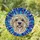 White Cream Dog Head Stained Glass - Tiffany Translucent Geometric Mosaic Artwork Stained Glass Suncatcher - 1