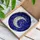 Crescent Moon Stars Stained Glass Night Sky Art - Jewel Tone Celestial Wall Decor Stained Glass Suncatcher - 3