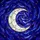 Crescent Moon Stars Stained Glass Night Sky Art - Jewel Tone Celestial Wall Decor Stained Glass Suncatcher - 5