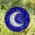 Crescent Moon Stars Stained Glass Night Sky Art - Jewel Tone Celestial Wall Decor Stained Glass Suncatcher - 1