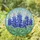 Bluebonnet Flowers Stained Glass - Tiffany Style Floral Art with Intricate Jewel Tones Mosaic Stained Glass Suncatcher - 1