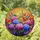Tiffany Glass Garden Bouquet Pink Hydrangeas Rose Daisies Tulips Jewel Tones Mosaic Sky Pattern Stained Glass Suncatcher - 1