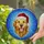 Golden Retriever Dog Santa Hat Stained Glass Mosaic Art - Christmas Holiday Gift for Dog Lovers Stained Glass Suncatcher - 2