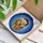Golden Retriever Dog Santa Hat Stained Glass Mosaic Art - Christmas Holiday Gift for Dog Lovers Stained Glass Suncatcher - 3