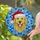 Golden Retriever Santa Hat Dog Mosaic Glass - Christmas Holiday Pet Lover Gift Stained Glass Suncatcher - 2