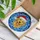 Golden Retriever Santa Hat Dog Mosaic Glass - Christmas Holiday Pet Lover Gift Stained Glass Suncatcher - 3
