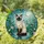 Siamese Cat Blue Eyes Crescent Moon Stained Glass Garden - Tiffany Style Decor Stained Glass Suncatcher - 1