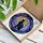 Black Cat Crescent Moon Celestial Stained Glass Tiffany Art Intricate Mosaic Design Stained Glass Suncatcher - 3
