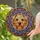 Shaggy Terrier Dog Stained Glass Tiffany Style - Geometric Mandala Jewel Tones Stained Glass Suncatcher - 2