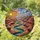 Grand Canyon Stained Glass Landscape with Radiant Sun, River & Terraced Rock Formations Stained Glass Suncatcher - 1