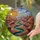 Grand Canyon Stained Glass Landscape with Radiant Sun, River & Terraced Rock Formations Stained Glass Suncatcher - 2