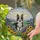 Happy Tri-Color Border Collie Dog Tiffany Style Jewel Tone Stained Glass Sunflowers Hills Stained Glass Suncatcher - 2