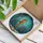 Seahorse Stained Glass Art - Tiffany Style Underwater Ocean Coral Mosaic Jewel Tones Stained Glass Suncatcher - 3
