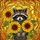 Raccoon Sunflowers Tiffany Stained Glass Mosaic Art - Luminous Jewel Tones Window Decor Stained Glass Suncatcher - 5