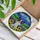 Papillon Dog Sunflowers Lupine Stained Glass Art - Hills, Mountains, Jewel Tones Dog Lover Stained Glass Suncatcher - 3