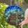 Tiffany Glass Antique Books Wildflower Garden Jewel Tones - Mosaic Sky Intricate Pattern Stained Glass Suncatcher - 2