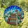 Tiffany Glass Antique Books Wildflower Garden Jewel Tones - Mosaic Sky Intricate Pattern Stained Glass Suncatcher - 1