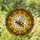 Plump Honeybee Tiffany Style Stained Glass Golden Flowers Honeycomb Mosaic Art Stained Glass Suncatcher - 1