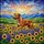 Stained Glass Leaping Rhodesian Ridgeback Dog Wildflower Field Sunflowers Lupine Art Stained Glass Suncatcher - 5
