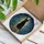 Black Cat Tiffany Style Glass Mystical Books Gnarled Branches Starry Night Stained Glass Suncatcher - 3