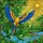 Colorful Macaw Alligator Stained Glass Art - Tropical Jungle Tiffany Sun Window Decor Stained Glass Suncatcher - 5