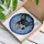 Alert Tricolor Rat Terrier Dog Stained Glass Mosaic - Tiffany Style Jewel Tone Leaf Vine Design Stained Glass Suncatcher - 3