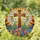 Detailed Stained Glass Easter Cross Lilies Eggs Mosaic - Radiant Sunrise Religious Gift Stained Glass Suncatcher - 1