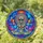 Alien Lotus Meditation Stained Glass Cosmic Mandala Planets & Stars Galaxy Gift Stained Glass Suncatcher - 1
