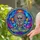 Alien Lotus Meditation Stained Glass Cosmic Mandala Planets & Stars Galaxy Gift Stained Glass Suncatcher - 2